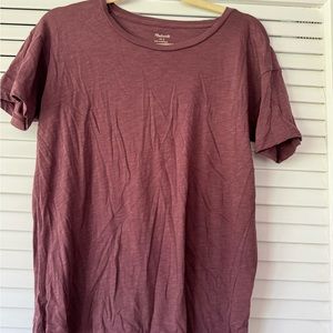 Madewell Burgundy Tee size S
